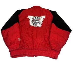 VIntage Wisconsin Badgers Logo 7 Puffer Jacket